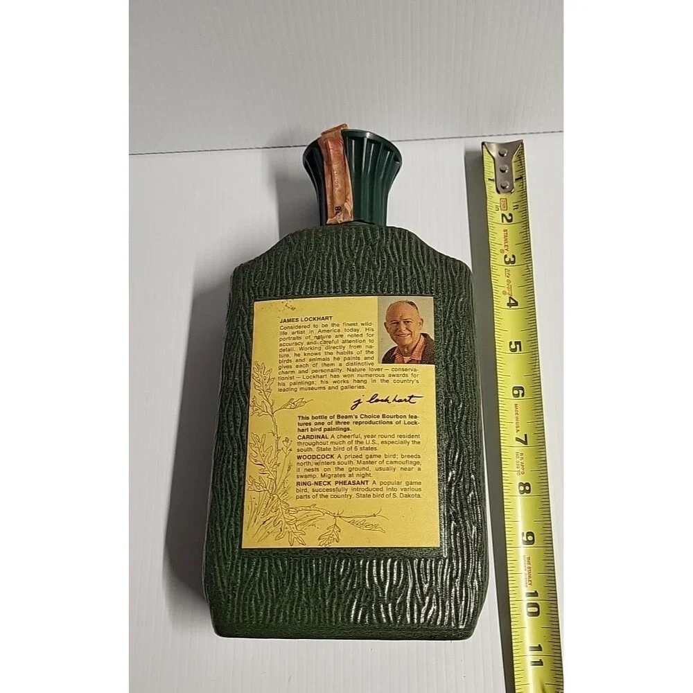 Vintage beams choice cardinal decanter bottle "james lockhart"jim Beam Kentucky - Picture 5 of 8